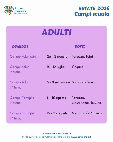 Campiscuola Azione Cattolica - Adulti