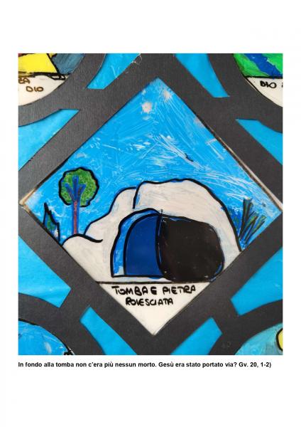 attività vetrate - catechismo quarta elementare