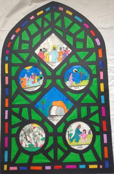 attività vetrate - catechismo quarta elementare