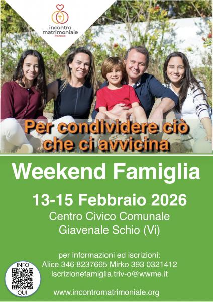 Incontro Matrimoniale - Weekend Famiglia