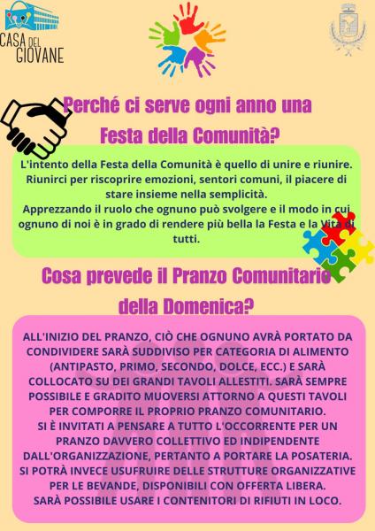 FESTA DELLA COMUNITA' 2025